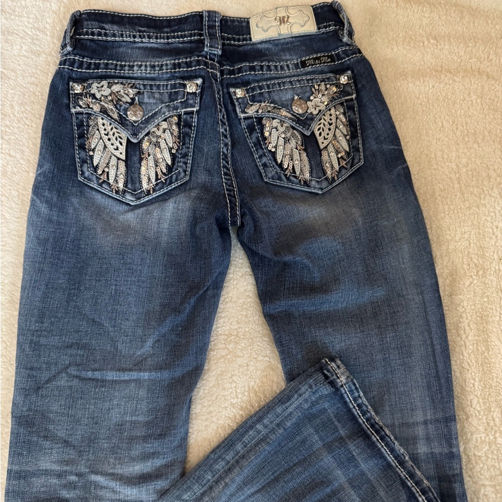 Miss Me Dark Blue Boot Cut Jeans